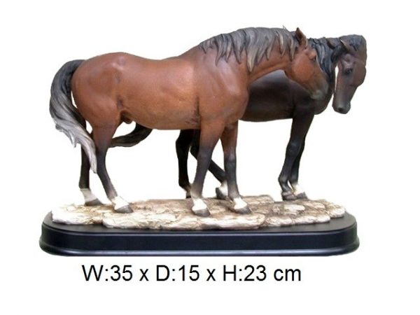 Two Horses Figurine