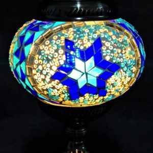Turkish Mosaic Lamp- Clear And Blue