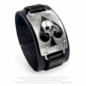 Alchemy Pewter Bracelet: Ace of Dead Spades