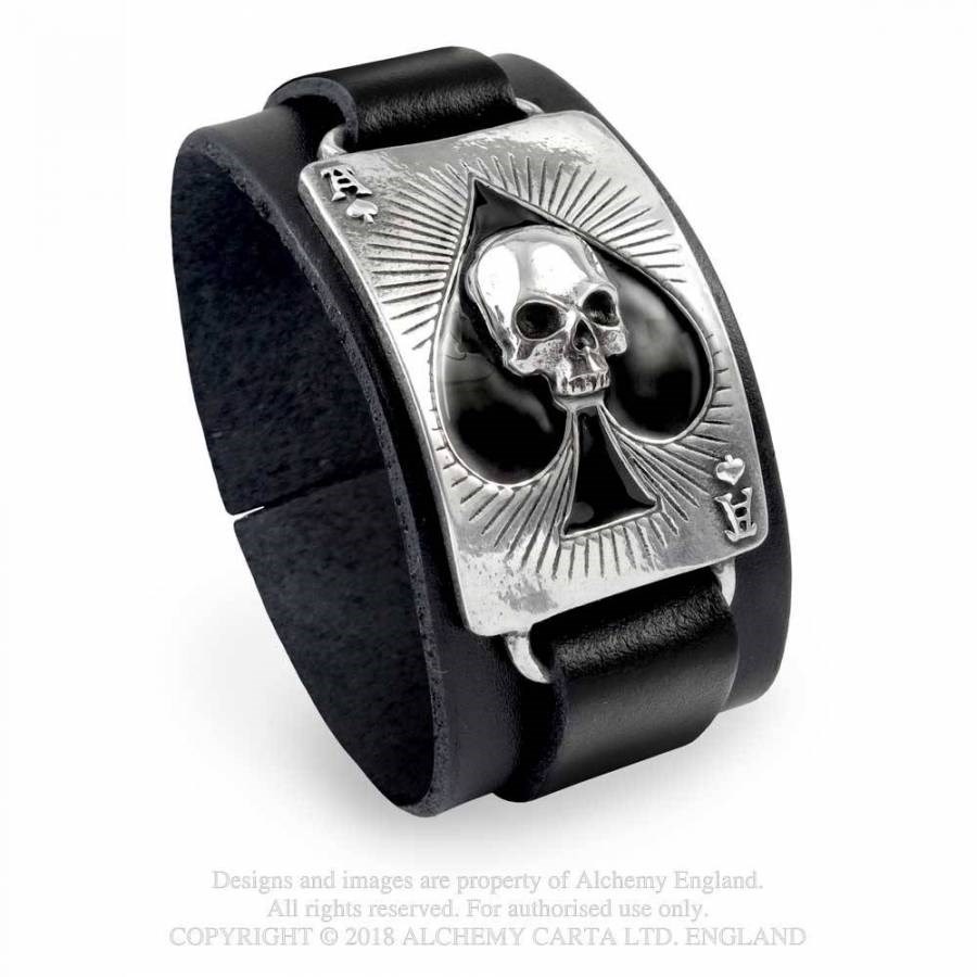 Alchemy Pewter Bracelet: Ace of Dead Spades