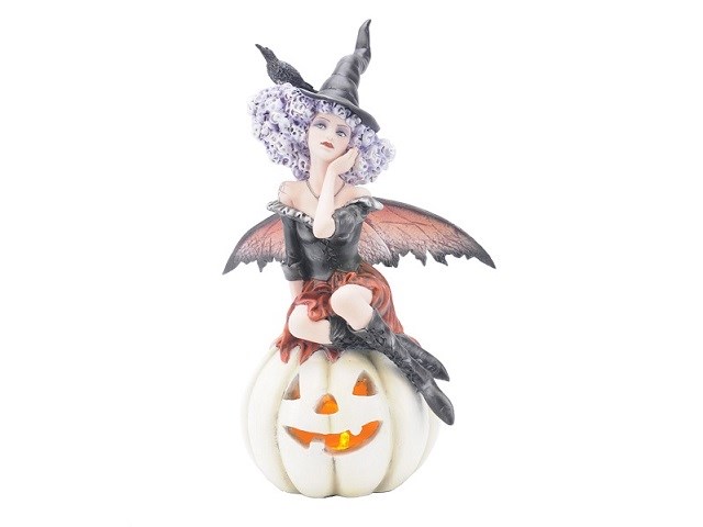 Pumpkin Witch LED Lamp Battery