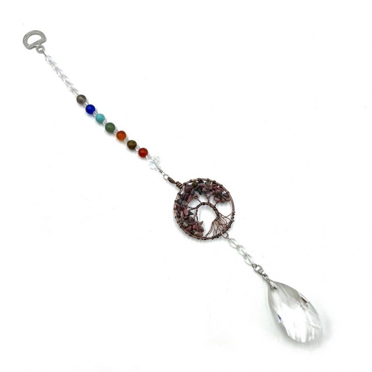 Tree of Life Suncatcher Rhodochrosite