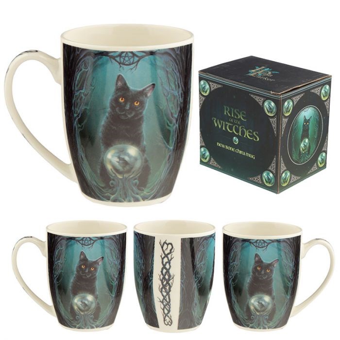Witches Cat Porcelain Mug