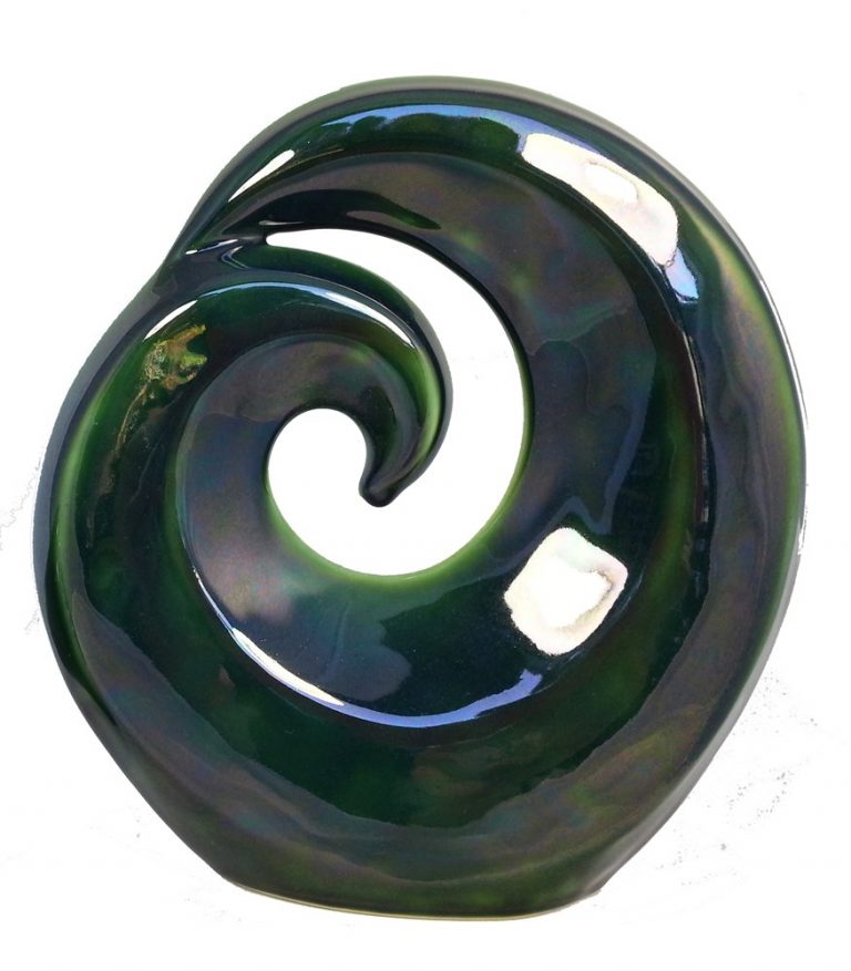 Green Ceramic Koru