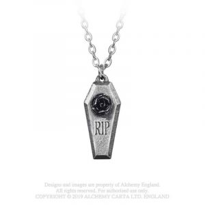 Alchemy: Pewter Pendant: RIP Rose