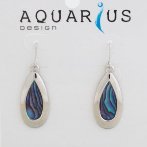 Paua Chrome Teardrop Earrings
