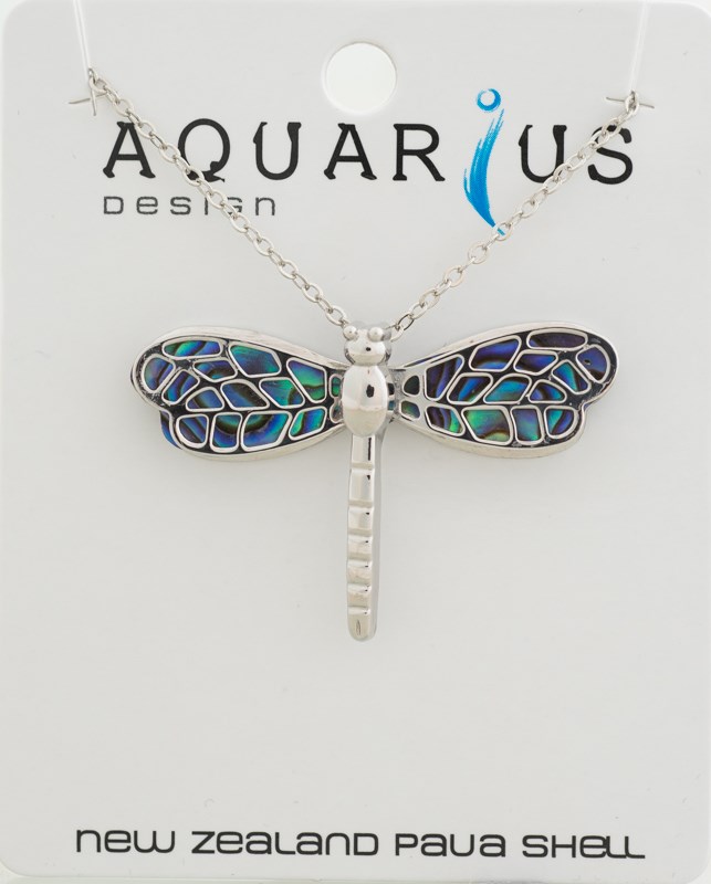 Paua Dragonfly Pendant