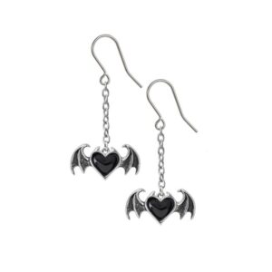 Alchemy Black Soul Droppers Pewter Earring