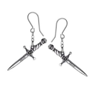 Alchemy Hand Of Macbeth Pewter Earring