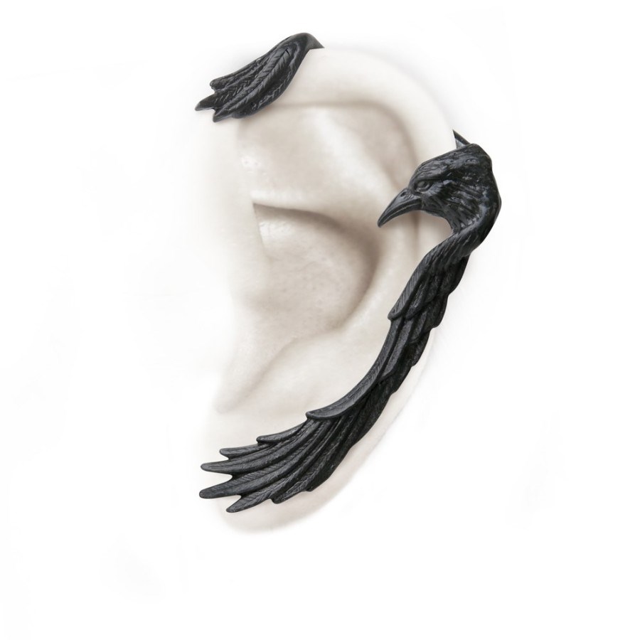 Alchemy Raven Pewter Earring Ear-wing - Image 2