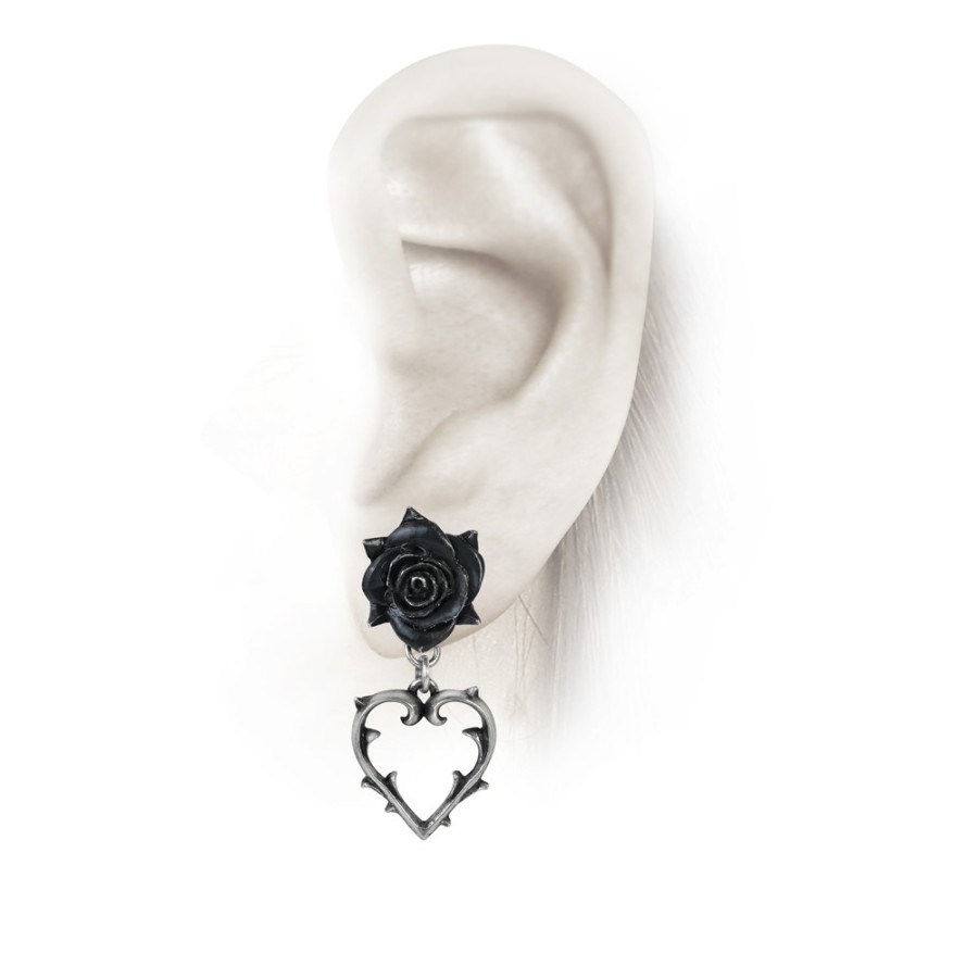 Alchemy Wounded Love Pewter Earrings - Image 2