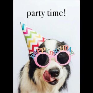PARTY TIME! - Dog Card