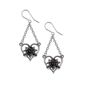 Alchemy Heart of Blackness Pewter Earring