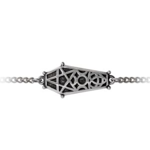 Alchemy Hex Coffin Pewter Bracelet