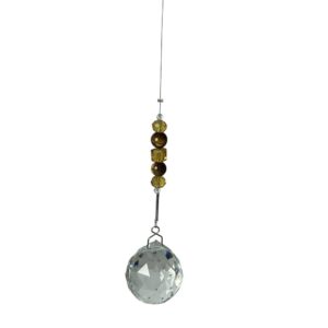 Aurora Crystal Suncatcher with Tiger's Eye Grounding