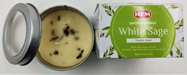Smudge Candle HEM White Sage