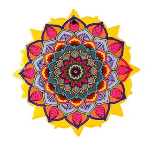 Large Ceramic Sacred Mandala Plaque