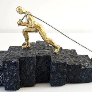 Man Pulling Small Ball
