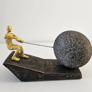 Man Pulling Large Weight