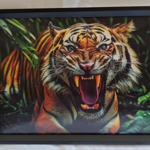 3D Art Tiger Leaping