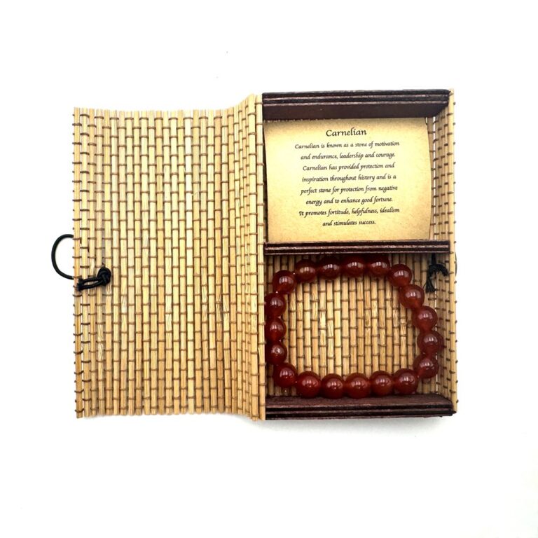 Crystal Bracelet Carnelian 10mm