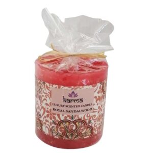 An image of a Royal sandalwood pillar candle by Karma