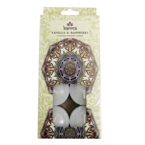 Karma Luxury Scented Tealight Candles- Vanilla Raspberry