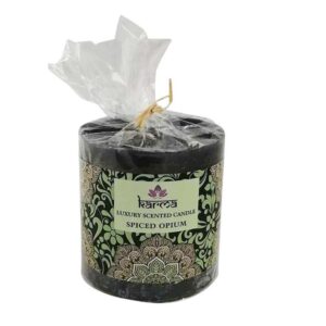 Karma Luxury Scented Pillar Candle - Spiced Opium