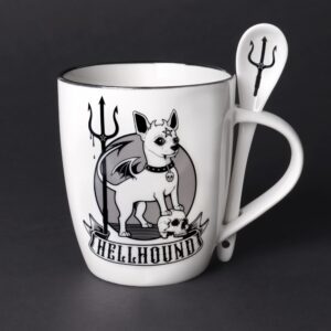 Alchemy Fine Bone China Mug and Spoon Set Hellhound