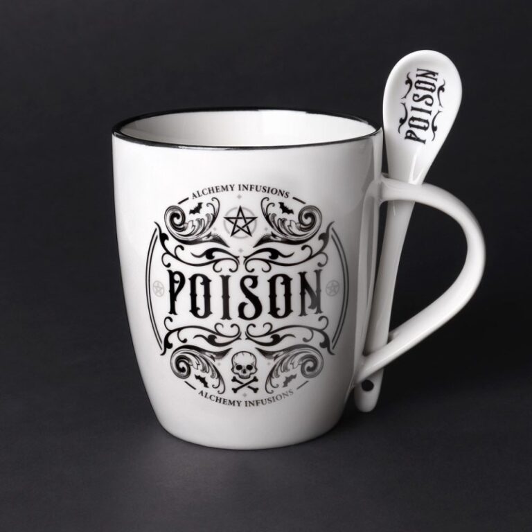 Alchemy Fine Bone China Mug & Spoon Set Poison