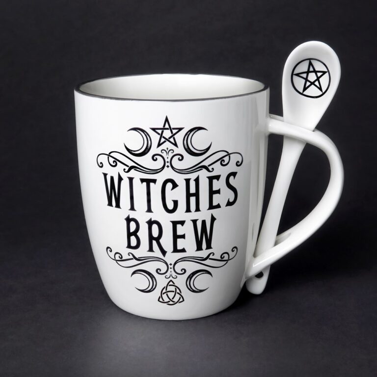 Alchemy Fine Bone China Mug and Spoon Set Witches Brew