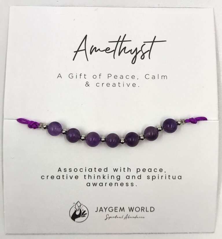 Gemstone Bead Bracelets Amethyst