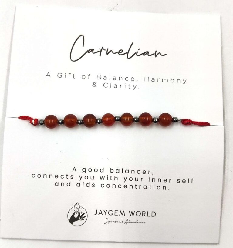 Gemstone Bead Bracelets Carnelian