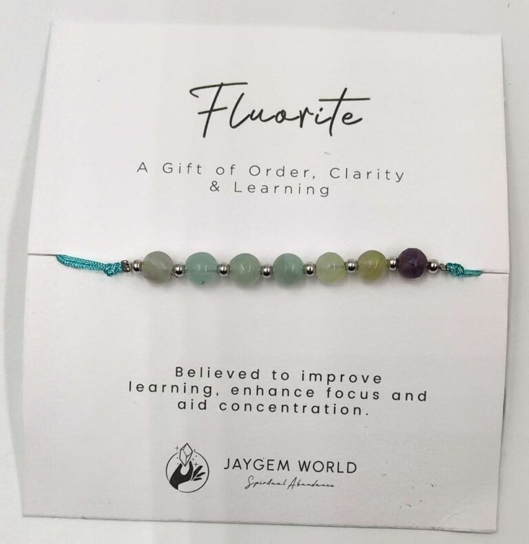 Gemstone Bead Bracelets Fluorite
