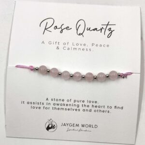 Gemstone Bead Bracelets Rose Quartz