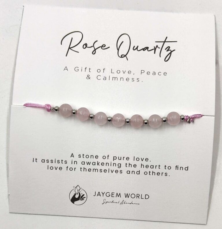 Gemstone Bead Bracelets Rose Quartz