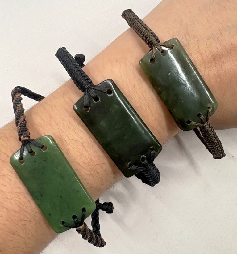 Greenstone Rectangular Bracelet