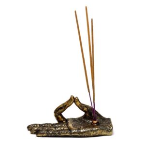 Henna Buddha Hand Ashcatcher Incense Stick Burner