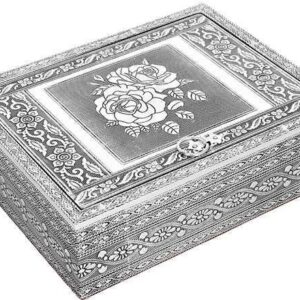 Silver Jewellery Box Rose