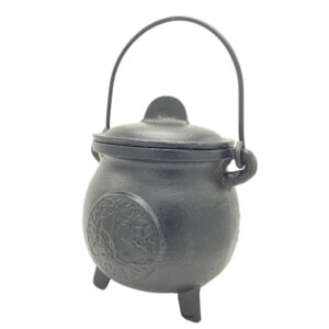 Tree of Life Cast Iron Cauldron