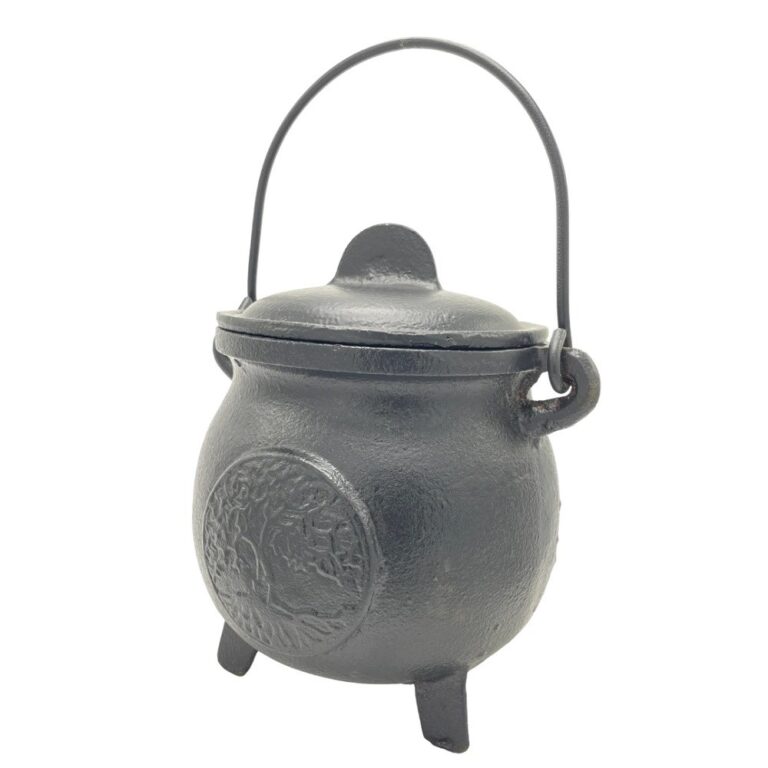Tree of Life Cast Iron Cauldron