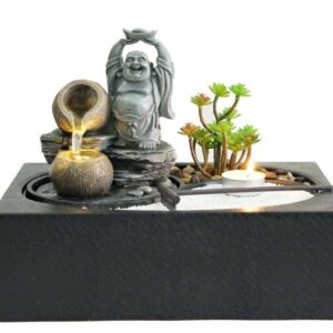 Water Feature Lucky Buddha Zen Garden