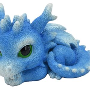 Cute Blue Resting Dragon