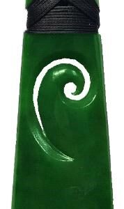 Greenstone Pendant Toki with Koru 70mm
