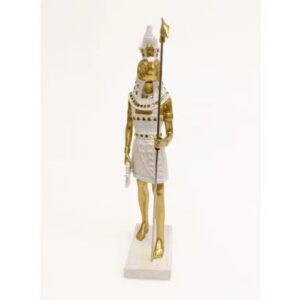 Golden Standing Egyptian Horus Figurine