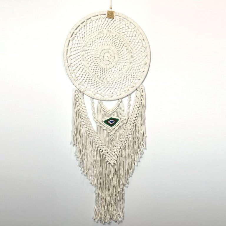 Large Dreamcatcher With Green and Blue Eye 50cm