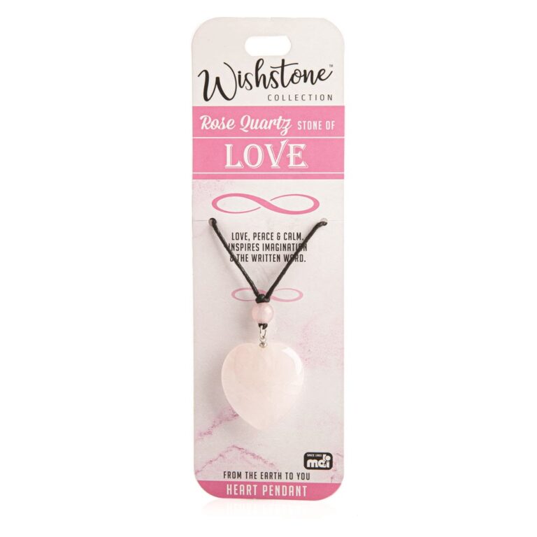 Wishstone Collection Rose Quartz Heart Pendant