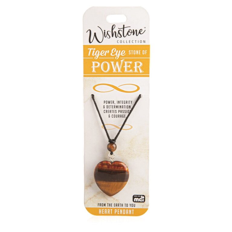 Wishstone Collection Tiger's Eye Heart Pendant