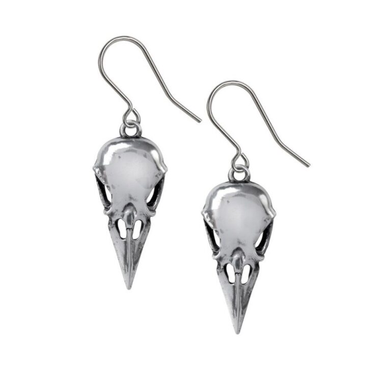 Alchemy Pewter Earrings : Coeur Crane