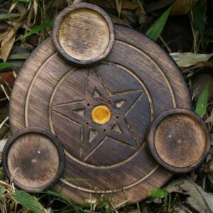 Pentacle Incense/Tealight Burner 6 inch